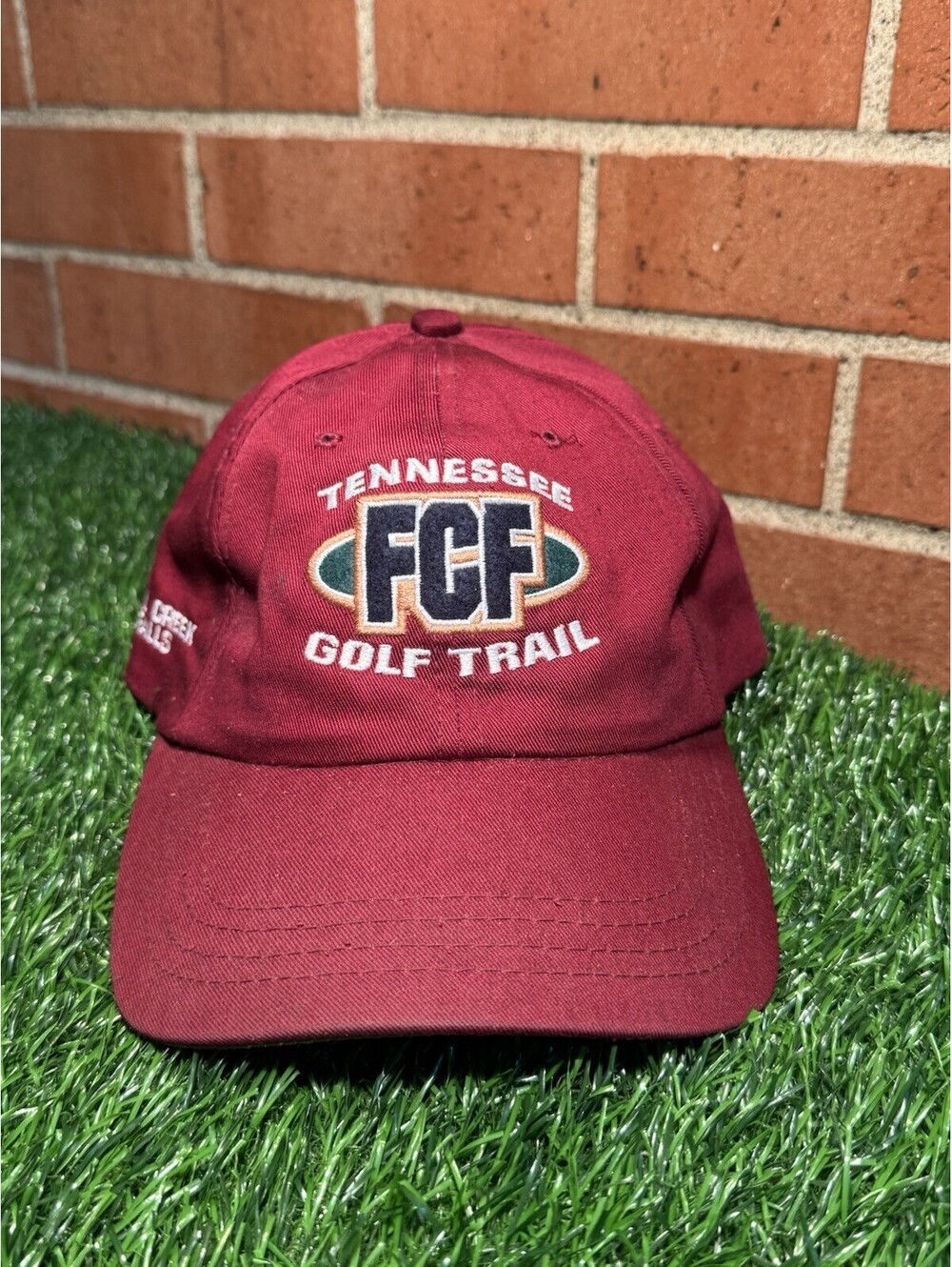 Tennessee Golf Trail FCF Maroon Hat Adjustable Strap Golf Hat